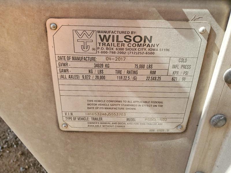 2018 Wilson 53 HOG TRL