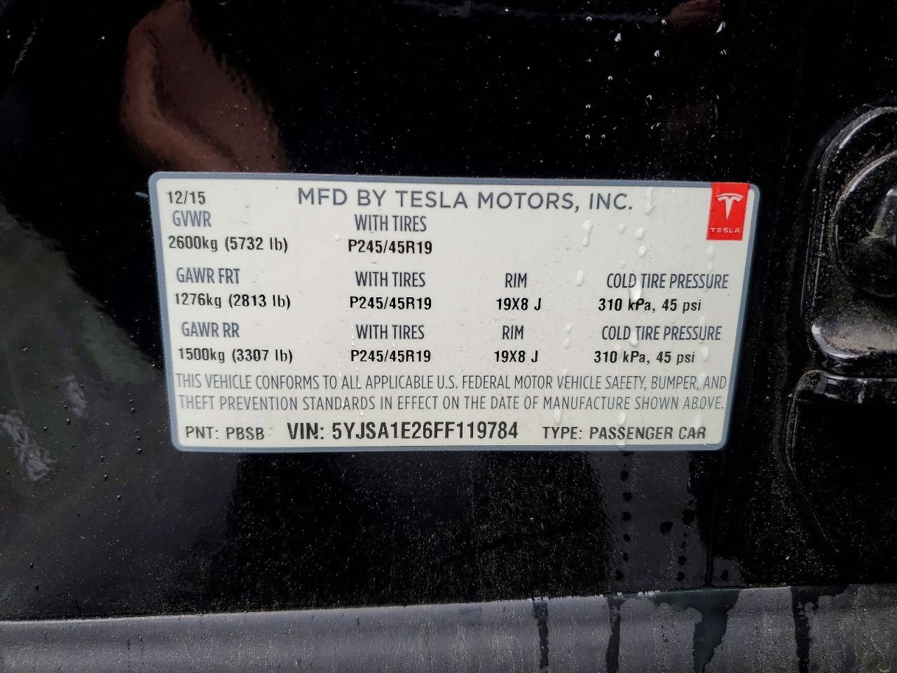 2015 Tesla Model s