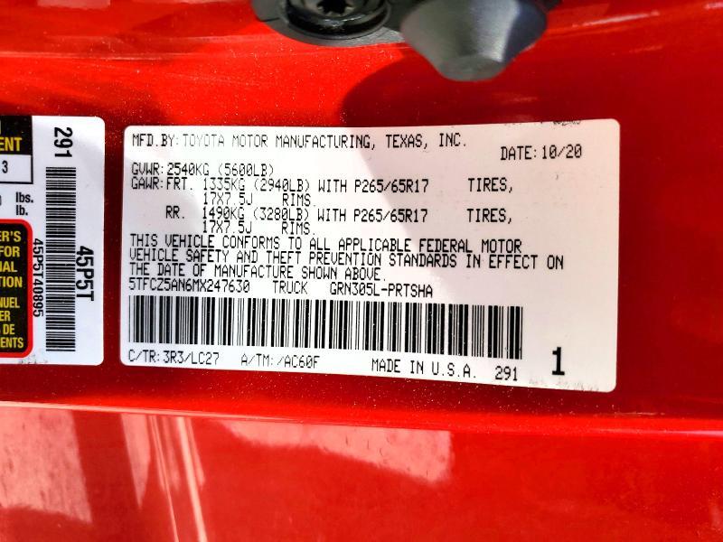 2021 Toyota Tacoma trd Sport