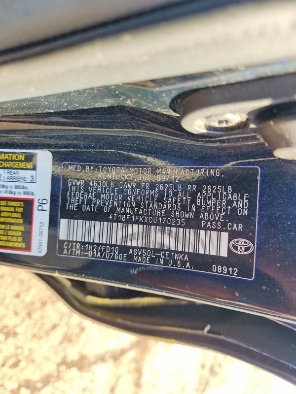 2012 Toyota Camry Base