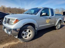 Salvage trucks for sale at East Granby, CT auction: 2005 Nissan Frontier King Cab LE