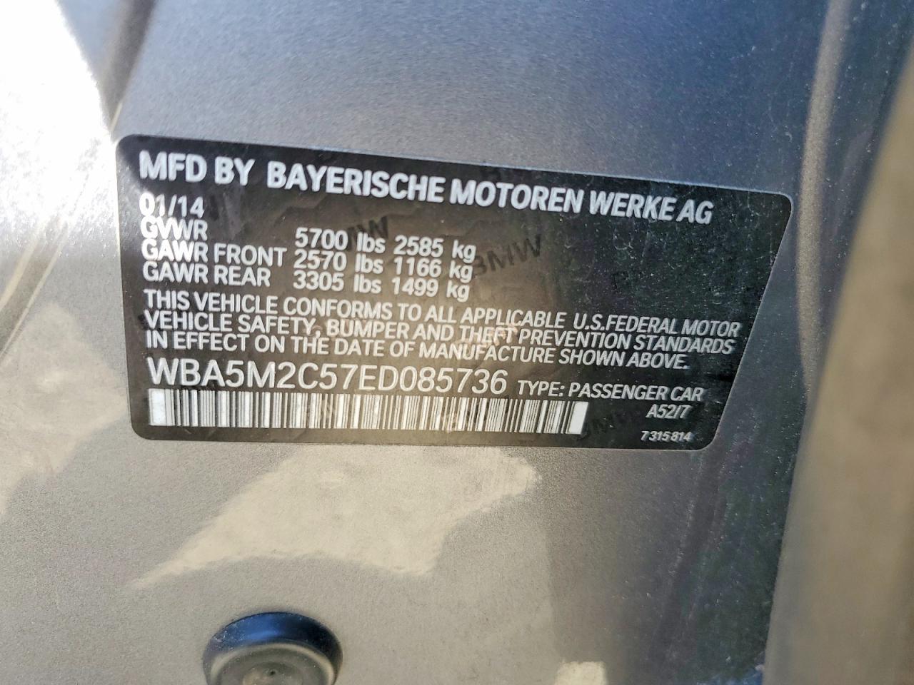 2014 BMW 535 igt