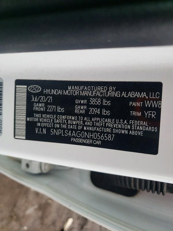 2022 Hyundai Elantra sel