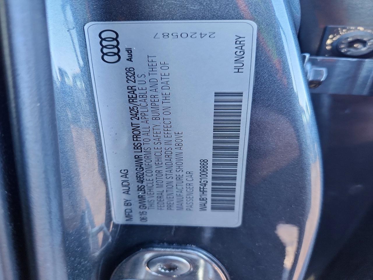 2016 Audi S3 Premium Plus
