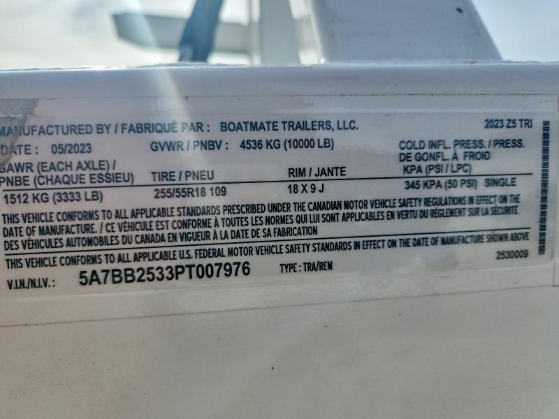 2023 Boat Mate 2530009 Boat Trailer
