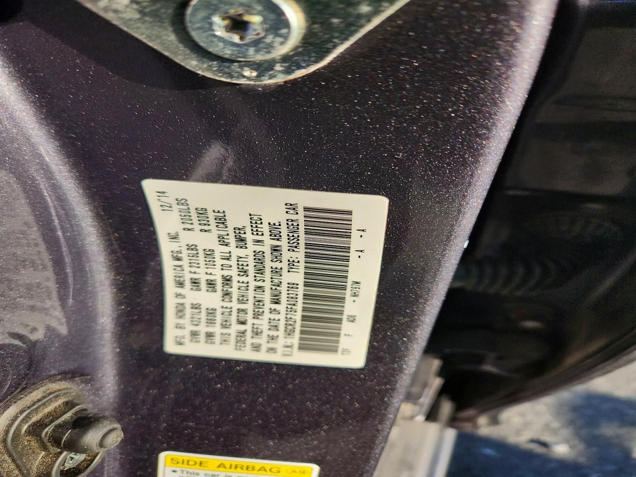 2015 Honda Accord ex