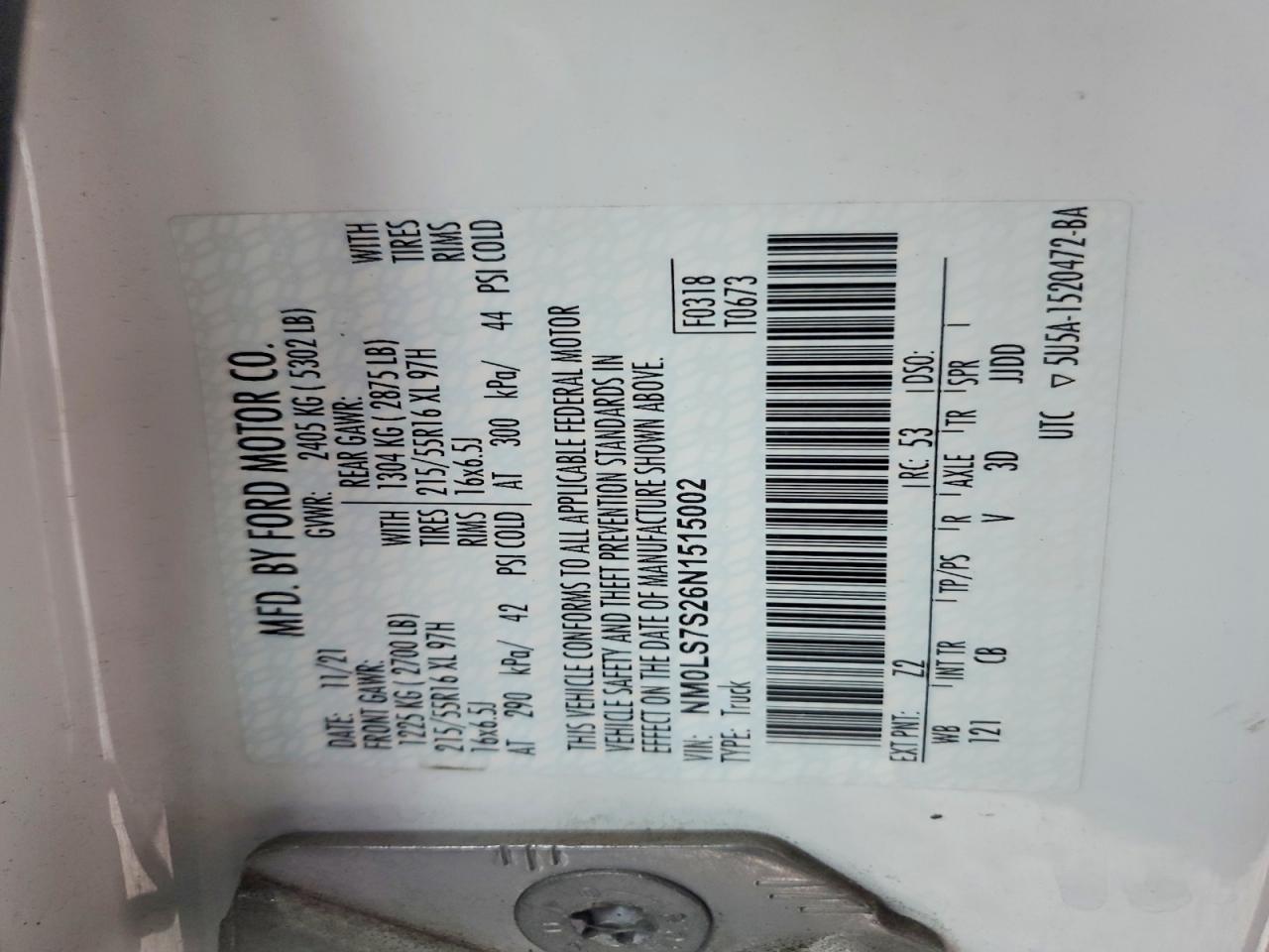 2022 Ford Transit Connect xl