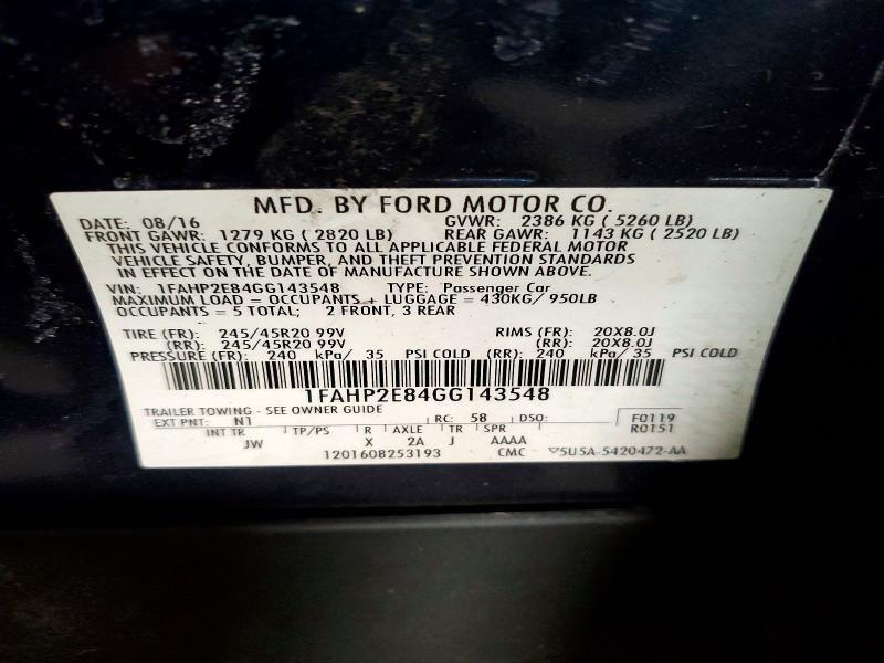 2016 Ford Taurus sel