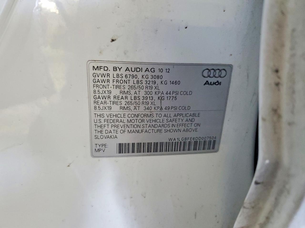 2013 Audi Q7 Premium Plus