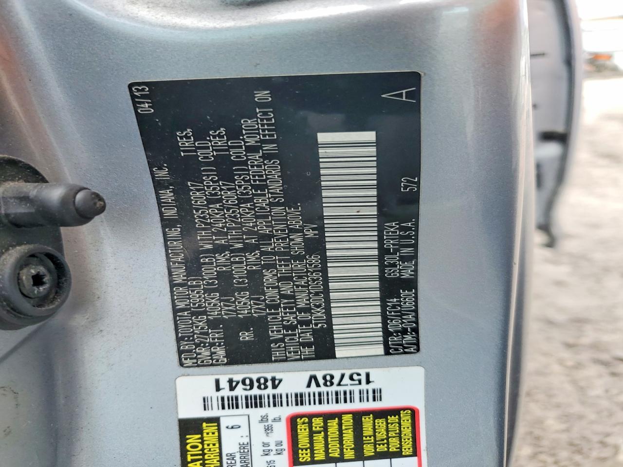 2013 Toyota Sienna LE