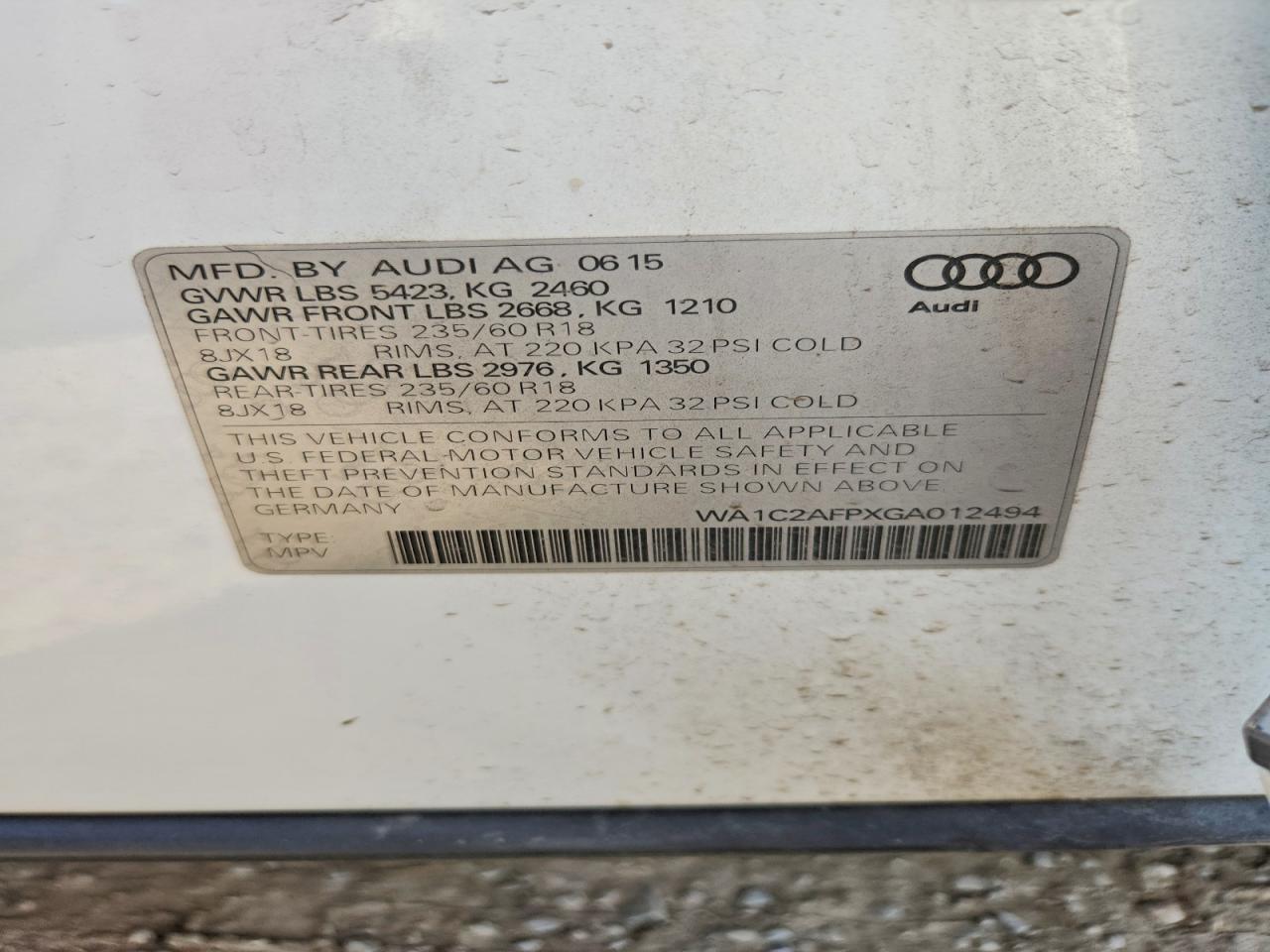 2016 Audi Q5 Premium