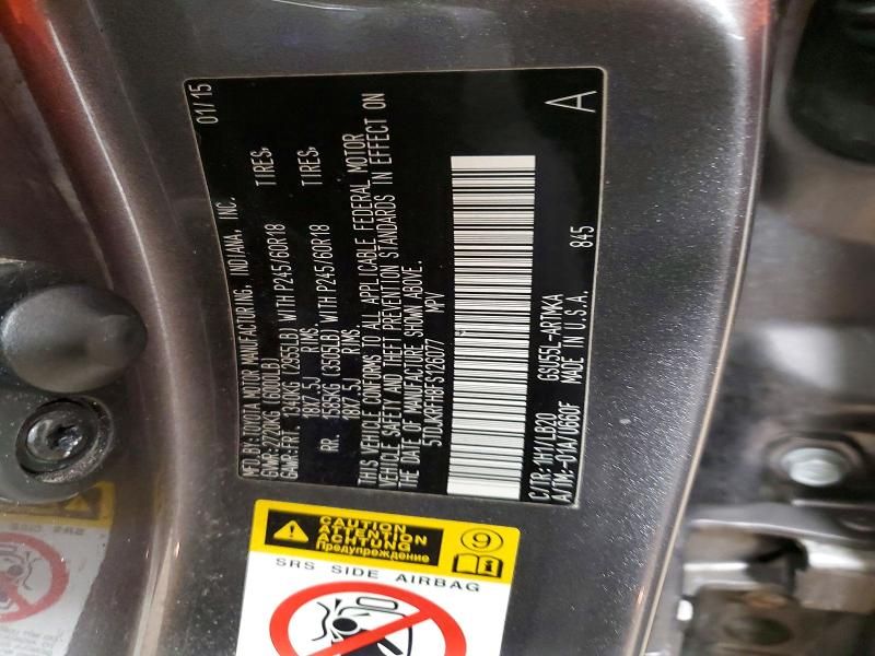 2015 Toyota Highlander xle