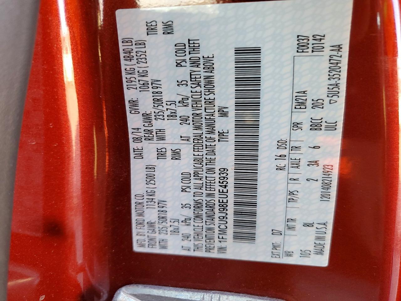 2014 Ford Escape Titanium
