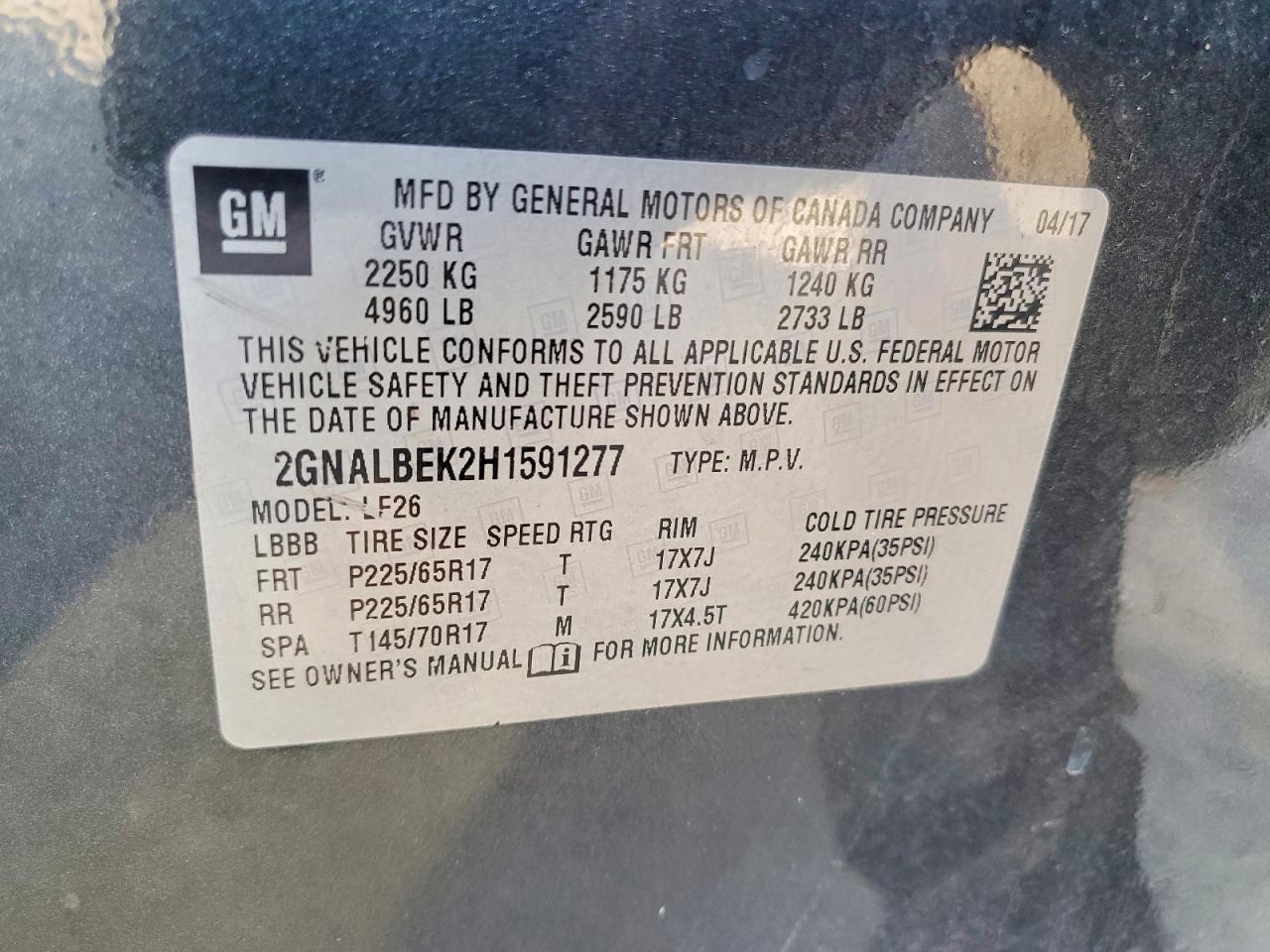 2017 Chevrolet Equinox ls