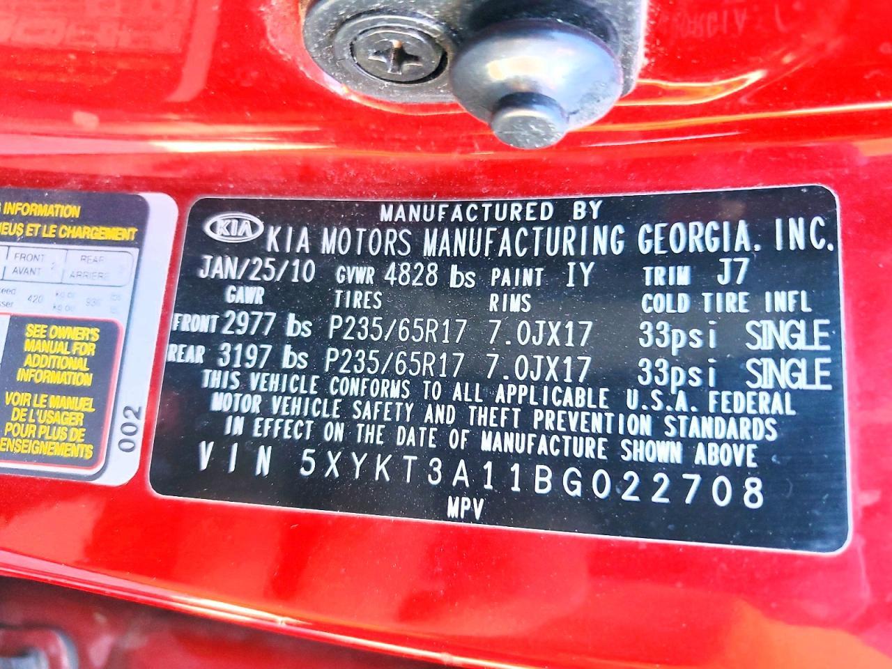 2011 KIA Sorento Base