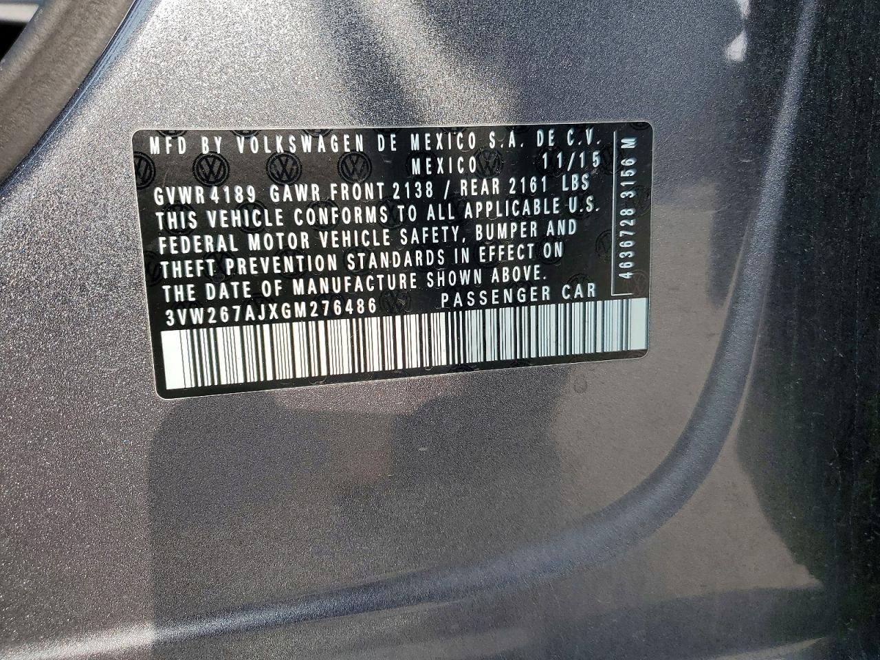 2016 Volkswagen Jetta s