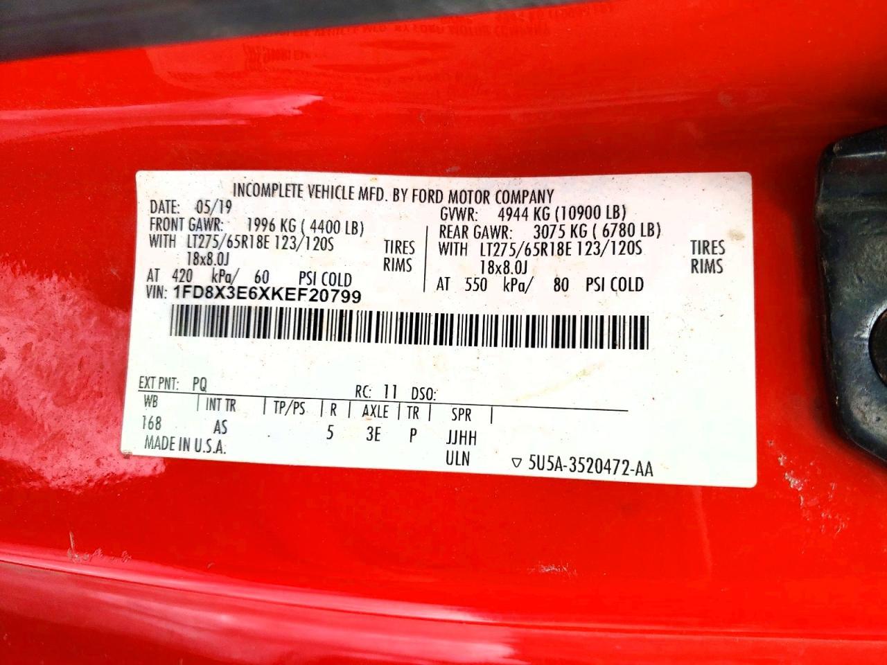 2019 Ford F350 Super Duty Utility / Service Truck