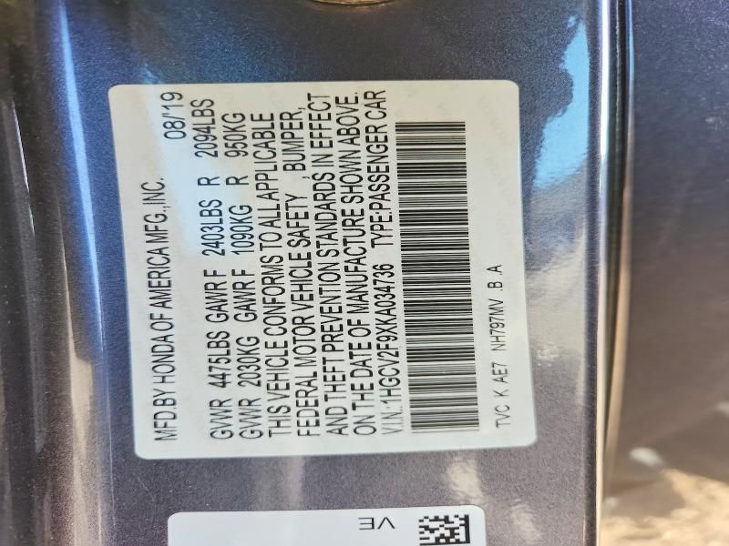 2019 Honda Accord Touring