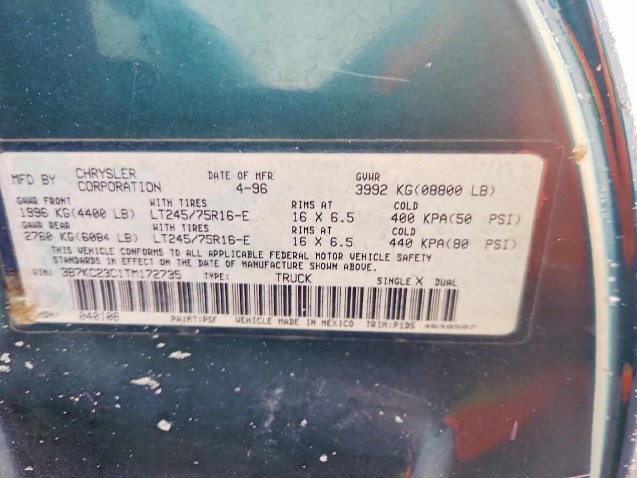 1996 Dodge Ram 2500