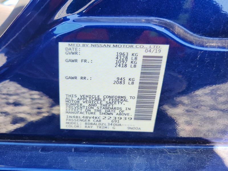 2019 Nissan Altima s