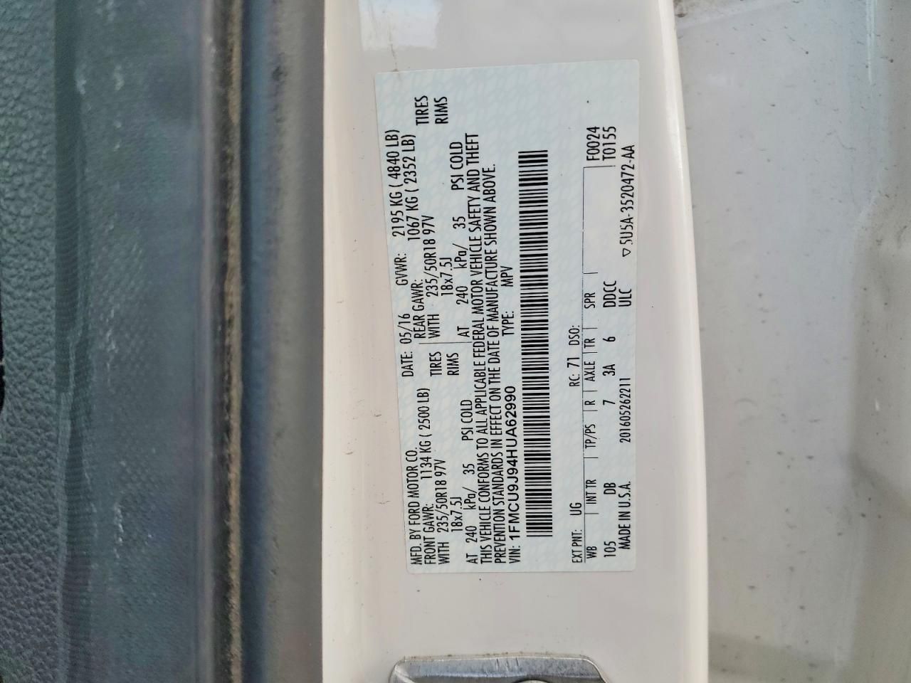 2017 Ford Escape Titanium