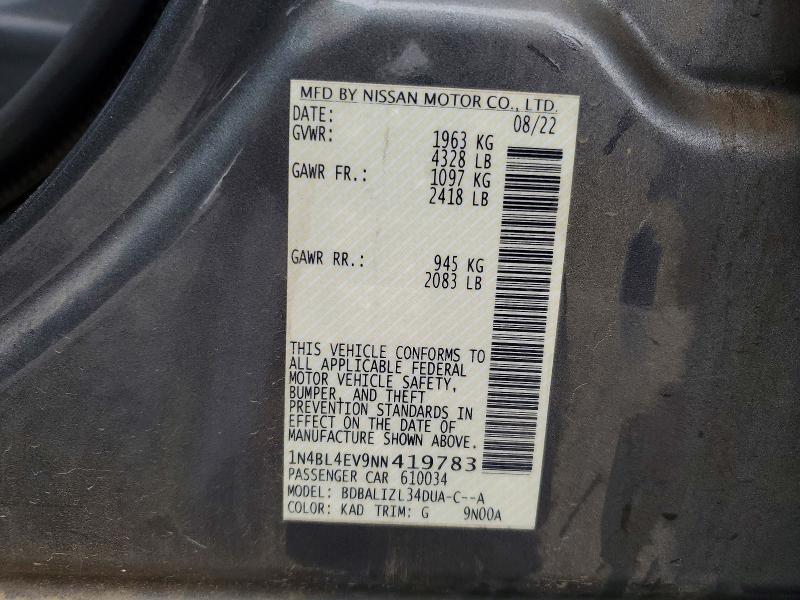2022 Nissan Altima sl