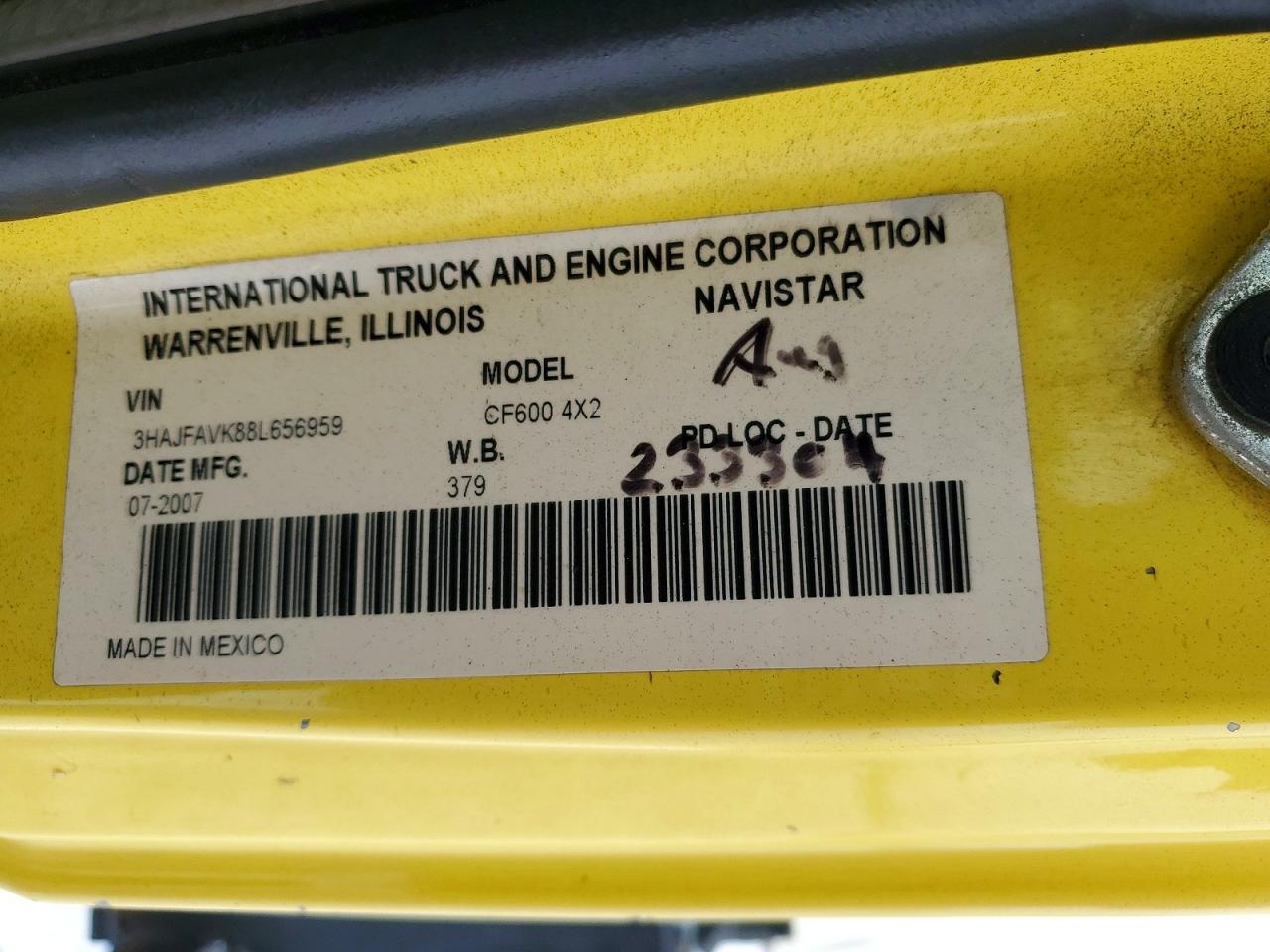 2008 International CF 600