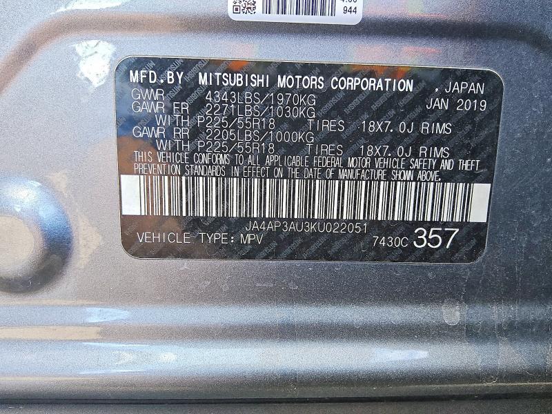 2019 Mitsubishi Outlander Sport es