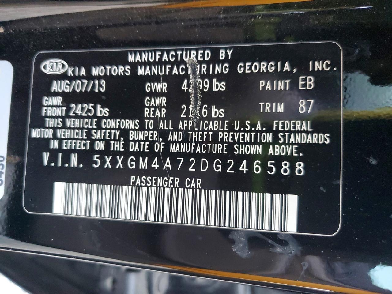 2013 KIA Optima lx
