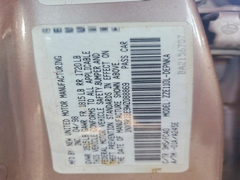 1998 Toyota Corolla ve