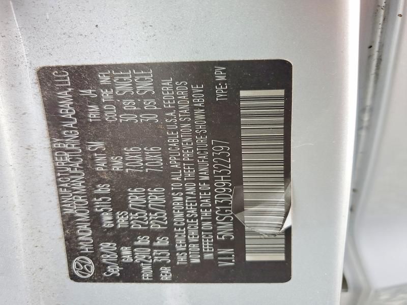 2009 Hyundai Santa fe gls