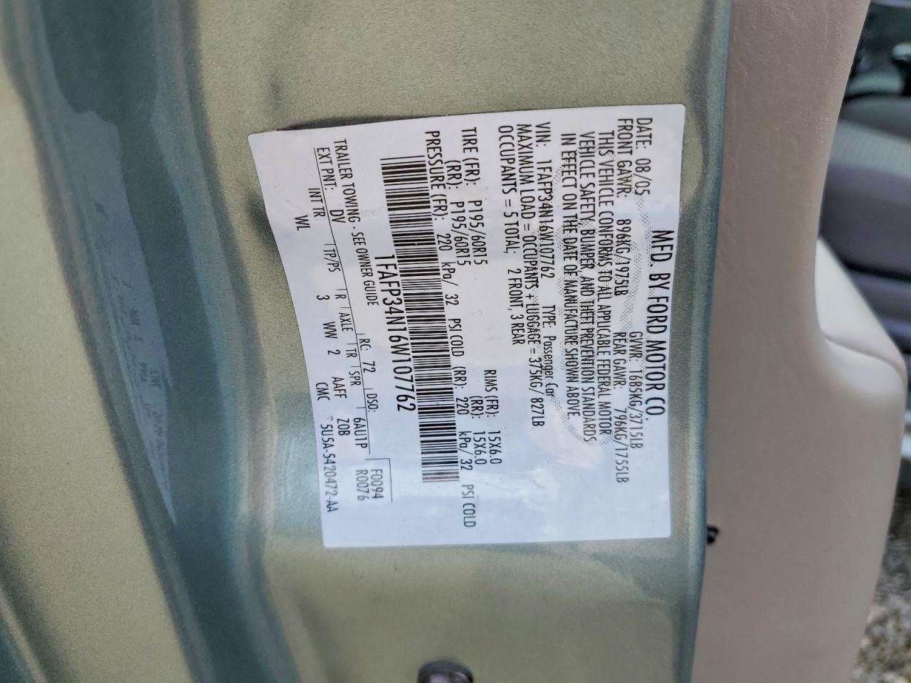 2006 Ford Focus ZX4