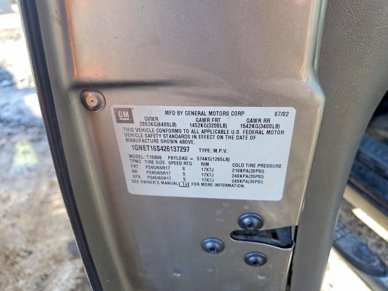 2002 Chevrolet Trailblazer ext