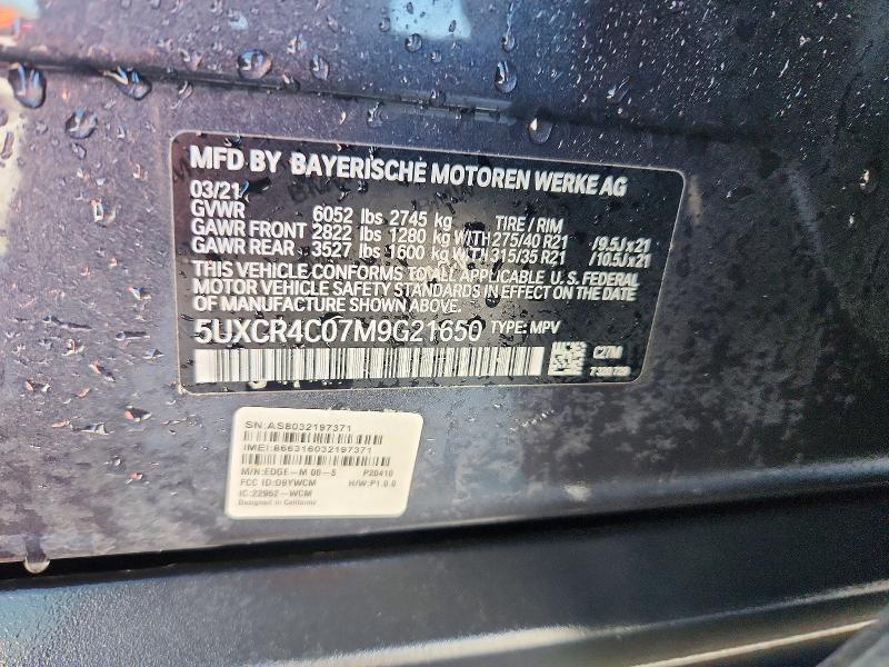 2021 BMW X5 Sdrive 40I
