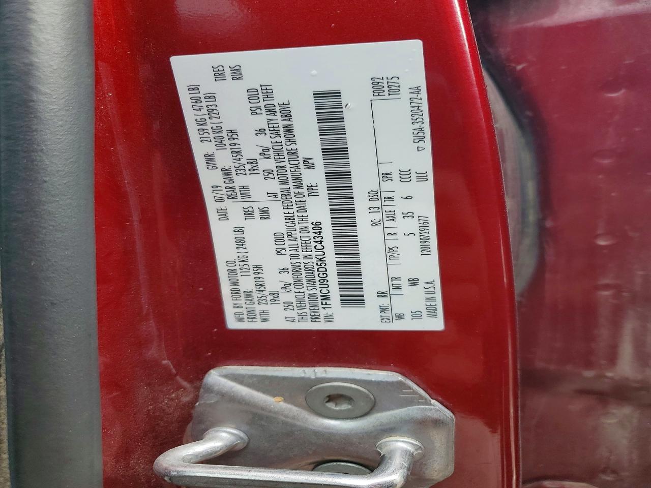 2019 Ford Escape se