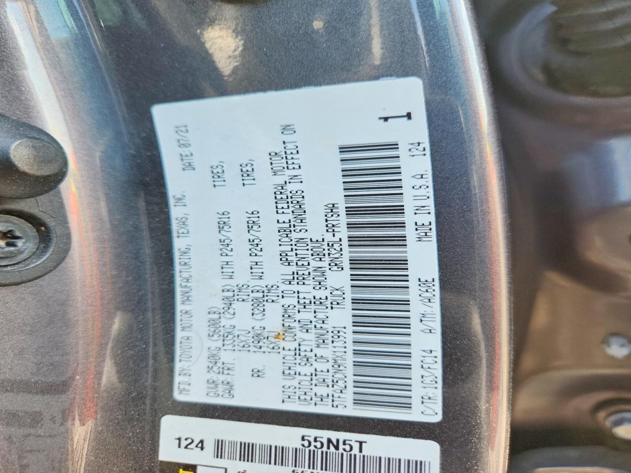 2021 Toyota Tacoma SR5 V6