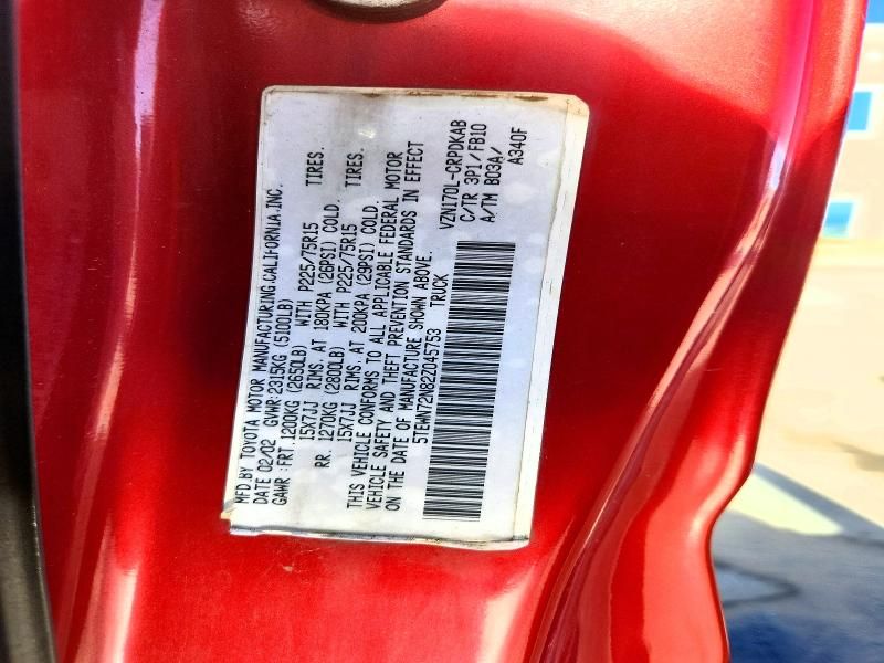 2002 Toyota Tacoma Xtracab