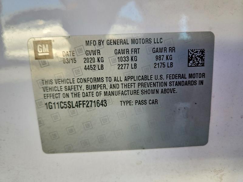 2015 Chevrolet Malibu 1LT