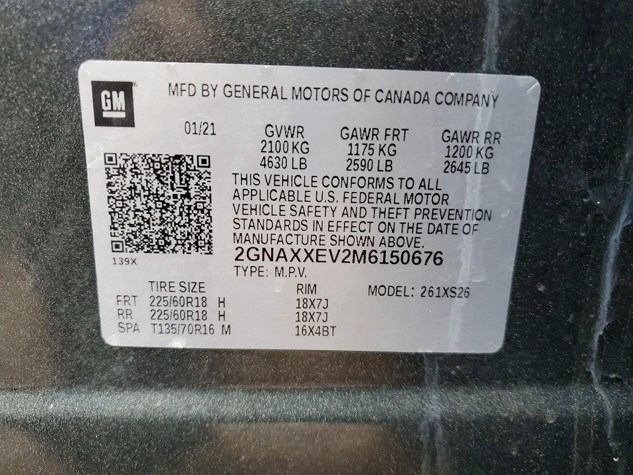 2021 Chev Equinox