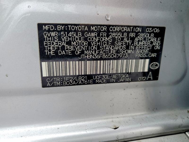 2006 Lexus Ls 430