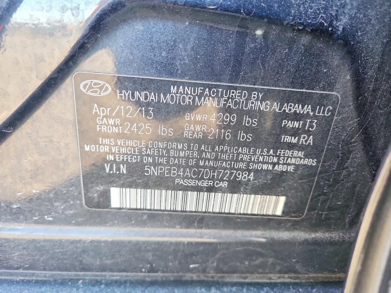 2013 Hyundai Sonata gls