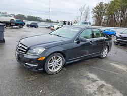 Vehiculos salvage en venta de Copart Dunn, NC: 2014 Mercedes-Benz C 300 4matic
