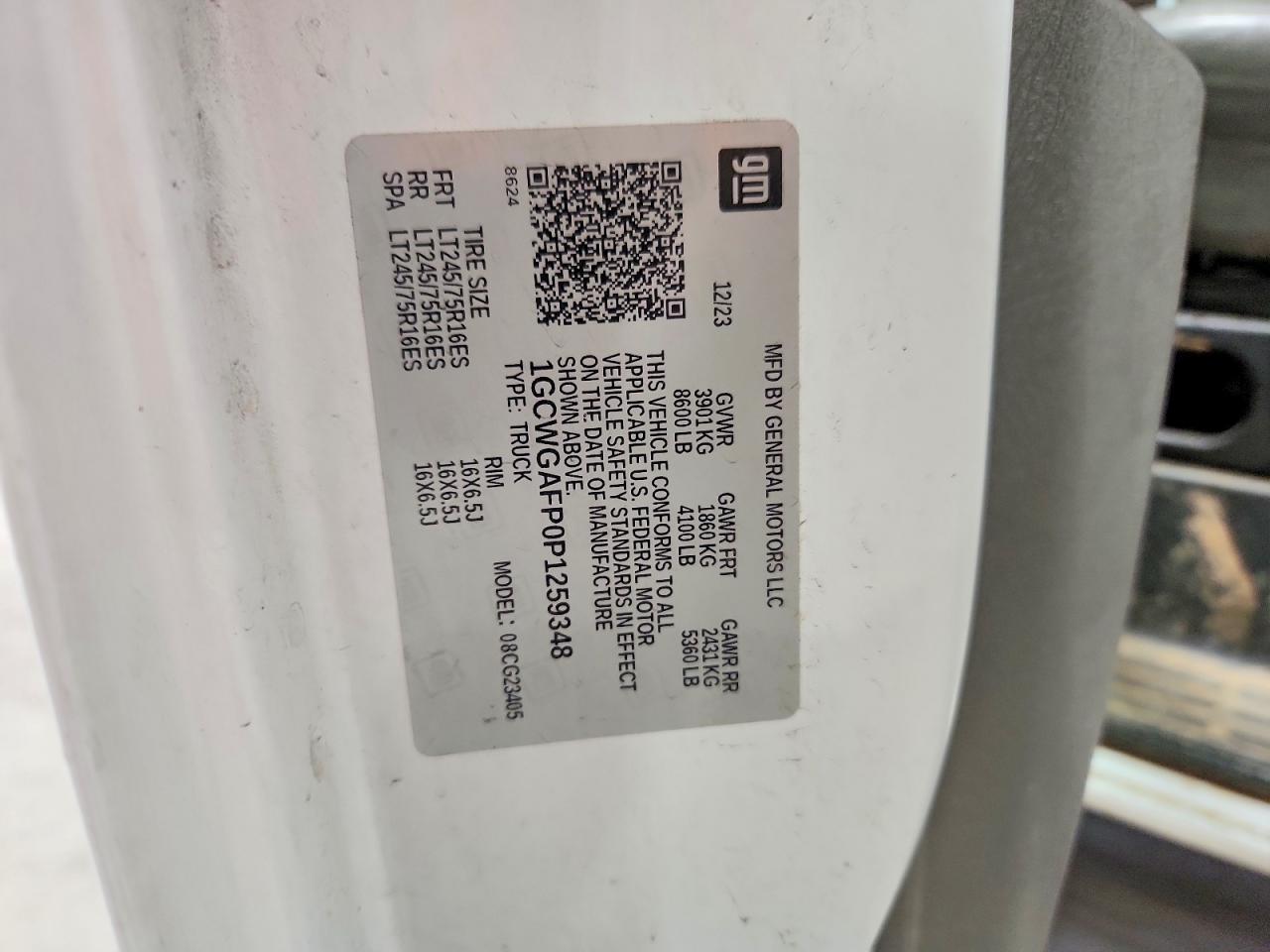 2023 Chevrolet Express 2500 Cargo Delivery Van