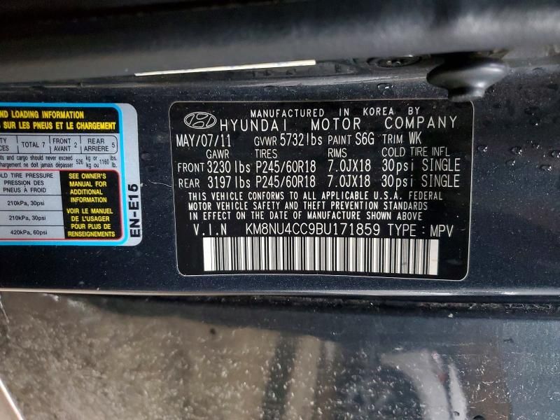 2011 Hyundai Veracruz Limited