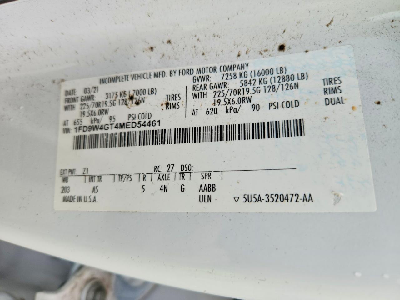 2021 Ford F450 Super Duty Dump Truck
