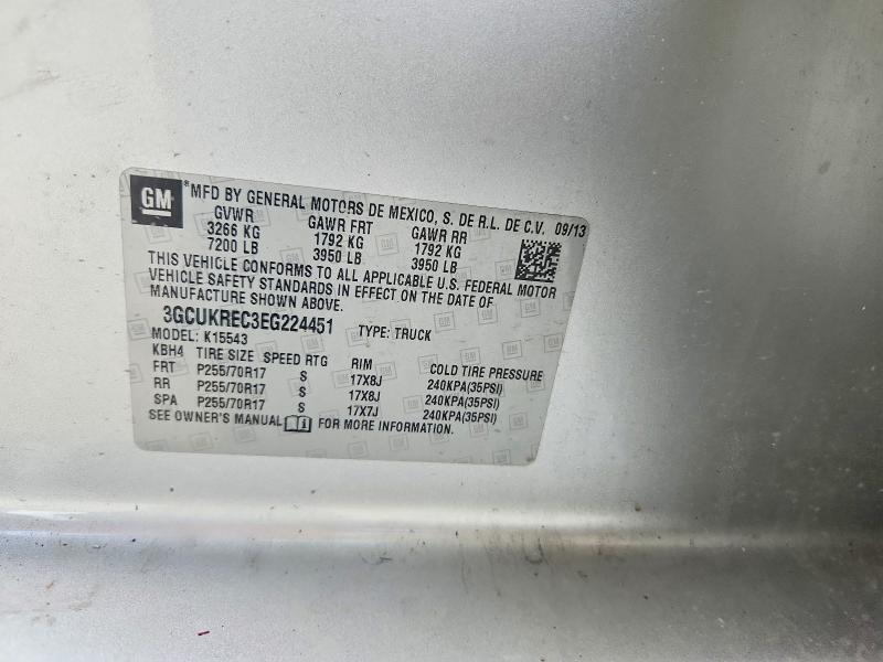 2014 Chevrolet 2014 Chev Silverado K1500 LT