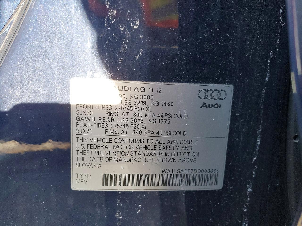 2013 Audi Q7 Premium Plus