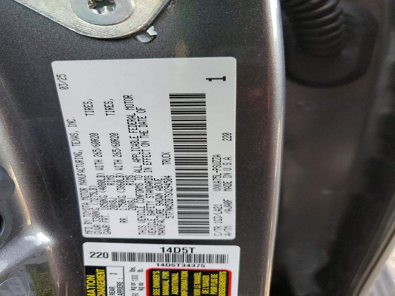 2025 Toyota Tundra Crewmax Platinum