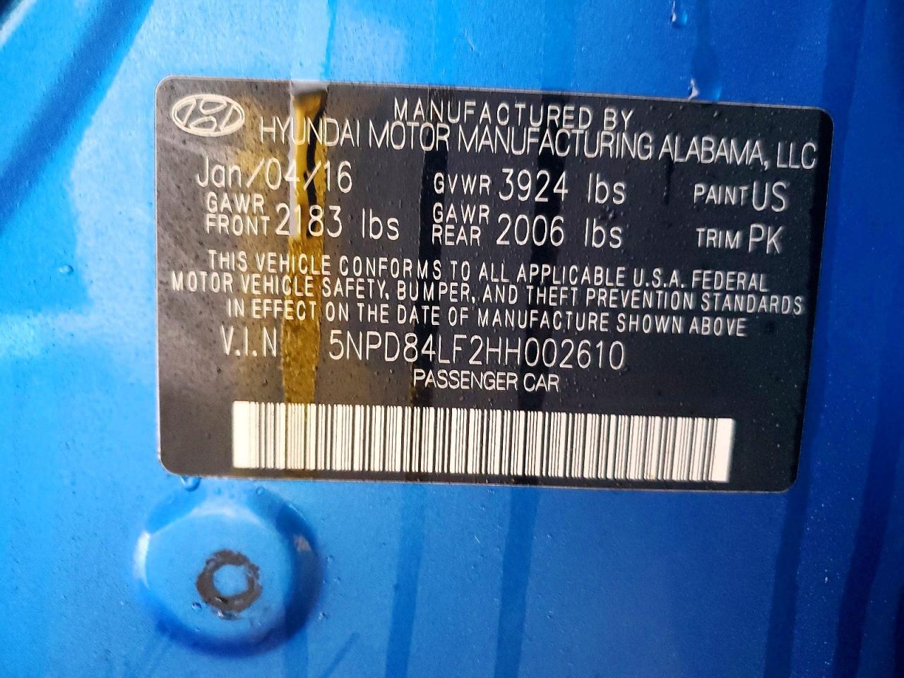 2017 Hyundai Elantra se