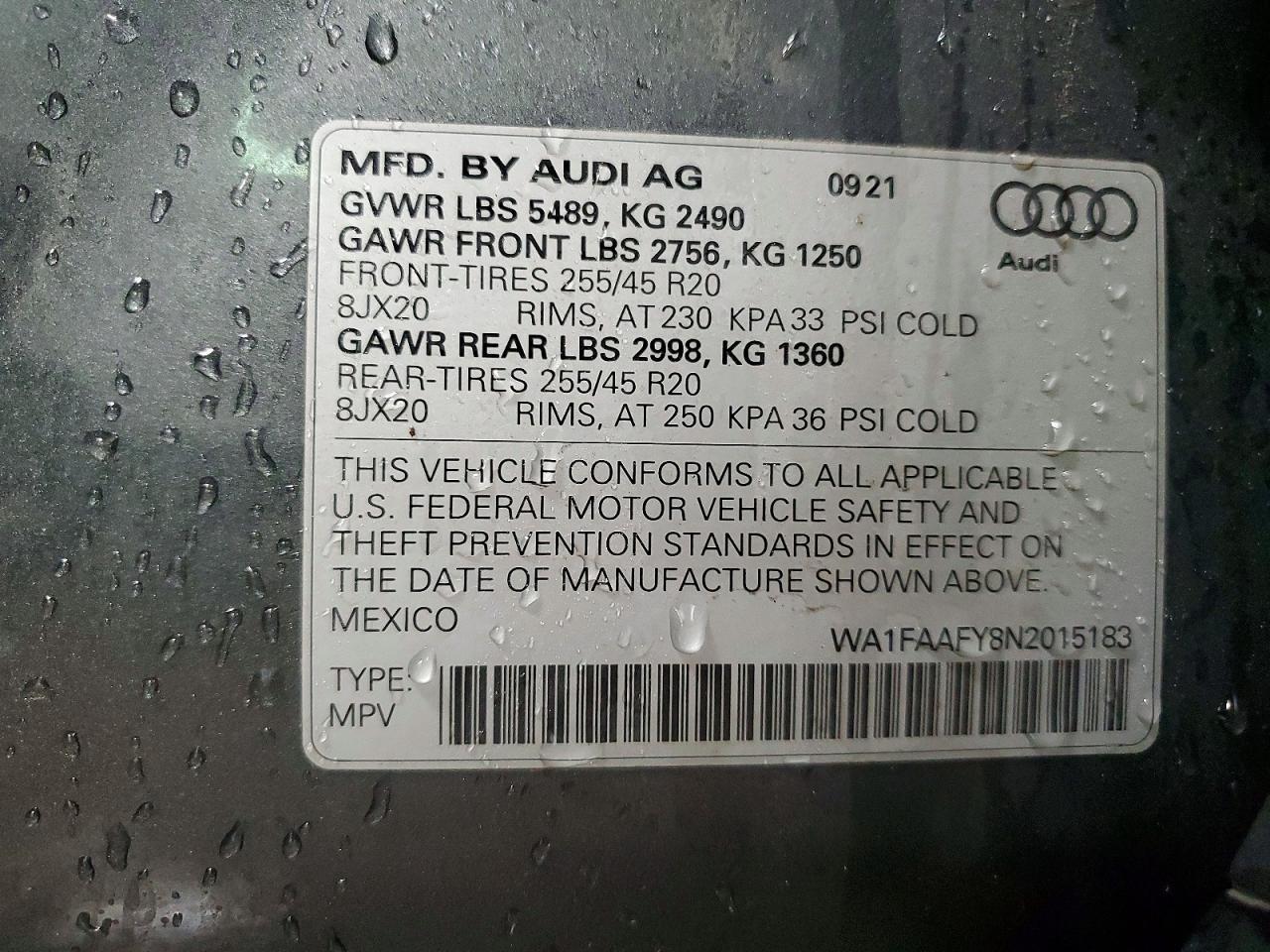 2022 Audi Q5 Prestige 45